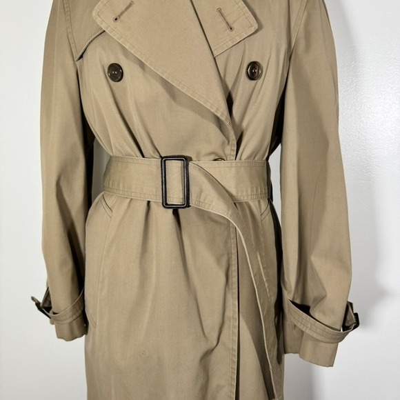 Marshall Field Company Mens‎ Trench Coat Fur Lined 38R - Picture 3 of 11